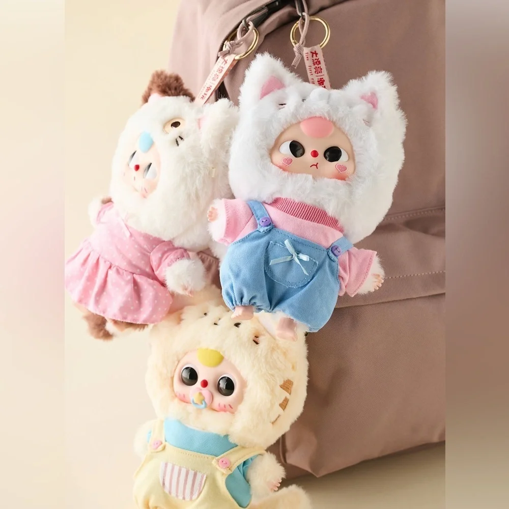 Baby Three Kitten Wardrobe  Plush Pendant Blind Box new never open